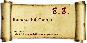 Boroka Bíbora névjegykártya